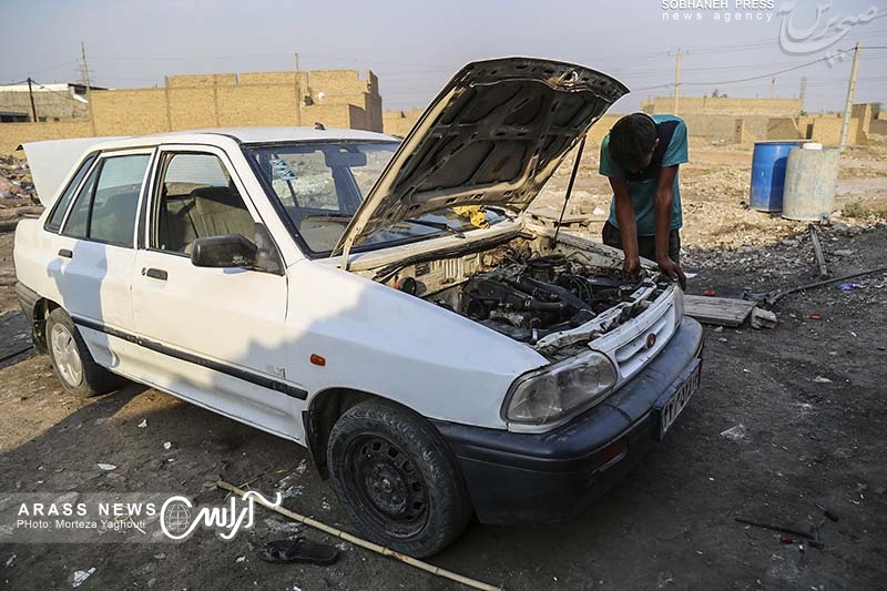گزارش تصویری / حاشیه نشینی ، فقر و محروميت در دل کلانشهر اهواز / اسلام آباد منطقه ای فراموش شده در این شهر