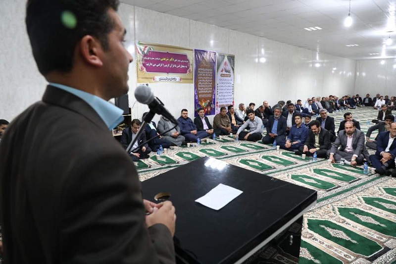 حضور دکتر شریعتی در محفل انس با قرآن هیئت شهید بهنام محمدی