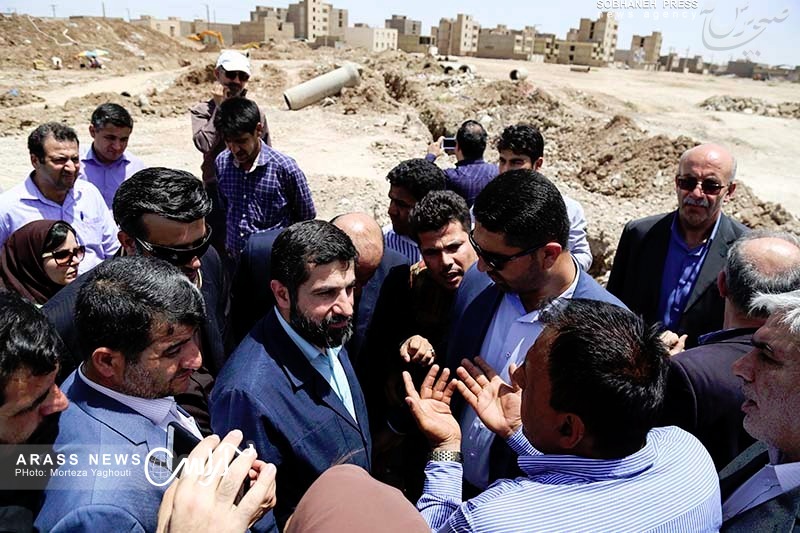 بازدید استاندار خوزستان از کوی مهدیس