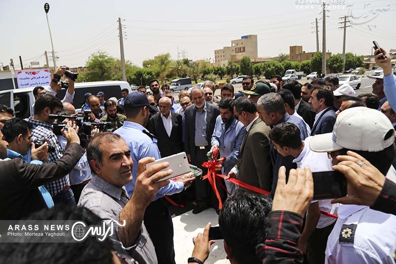 گزارش تصویری / افتتاح فاز اول تقاطع چند سطحی میدان شهید بندر اهواز