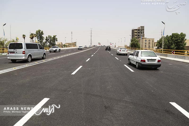 گزارش تصویری / افتتاح فاز اول تقاطع چند سطحی میدان شهید بندر اهواز