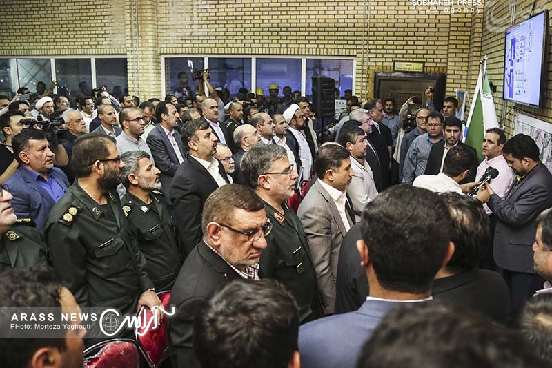 گزارش تصویری / آیین بهره برداری آزمایشی از طرح آبرسانی غدیر 2