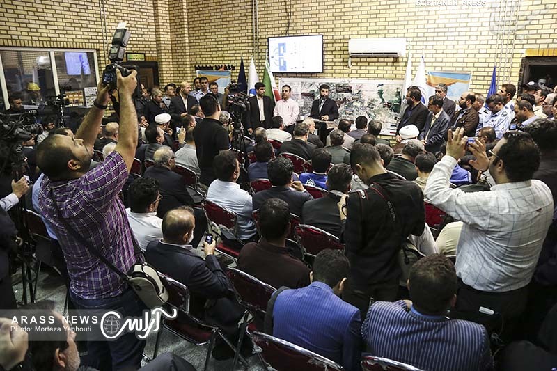 گزارش تصویری / آیین بهره برداری آزمایشی از طرح آبرسانی غدیر 2