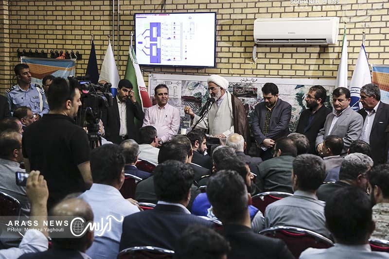 گزارش تصویری / آیین بهره برداری آزمایشی از طرح آبرسانی غدیر 2