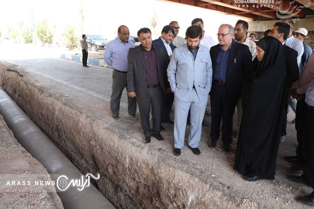 رفع معضل کم آبی شهرستان کارون با اجرای طرح ضربتی خط انتقال آب خام از تاسیسات صنایع فولاد به تصفیه خانه این شهرستان