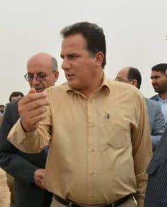 بازدید آیت الله کعبی ٬ استاندار ٬ مدیرعامل توسعه نیشکر ٬ نماینده اهواز ٬ معاون عمرانی استانداری و جمعی از مسئولین از طرح پایلوت استفاده از زهاب نیشکر برای کشاورزی