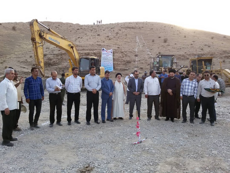 آیین کلنگ زنی بند خاکی s12 شهرویی شهرستان بهبهان برگزار شد