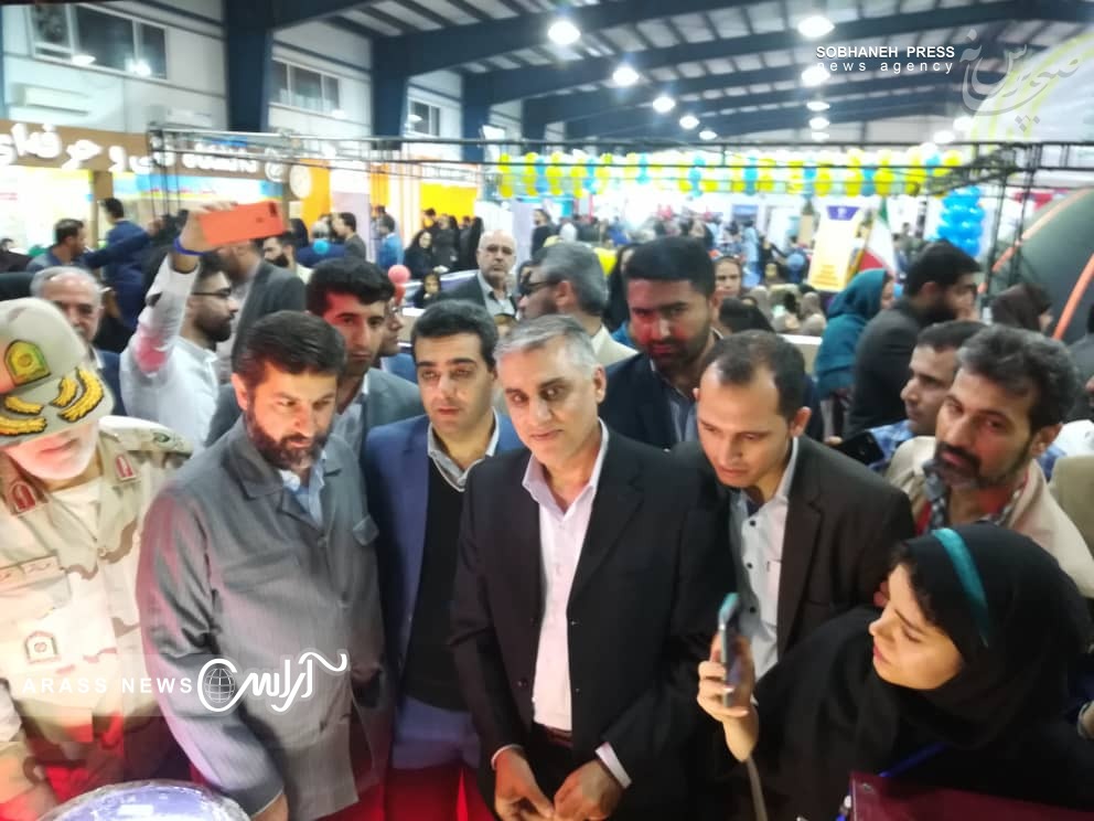 گزارش تصویری/هشتمین نمایشگاه توانمندی های صنعتی، تولیدی و خدمات فنی، مهندسی استان خوزستان با حضور آیت الله جزایری نماینده ولی فقیه در استان خوزستان و غلامرضا شریعتی استاندار افتتاح شد