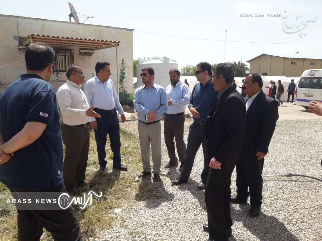 احداث ۸حمام وسرویس بهداشتی در مدارس اسکان سیل زدگان حاشیه دز