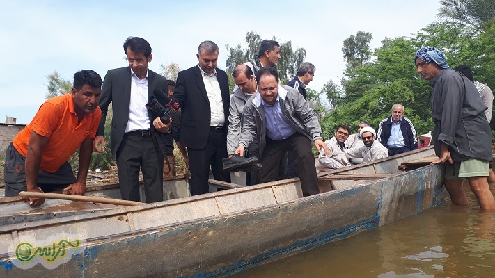 بازدید از مناطق سیل زده دشت آزادگان