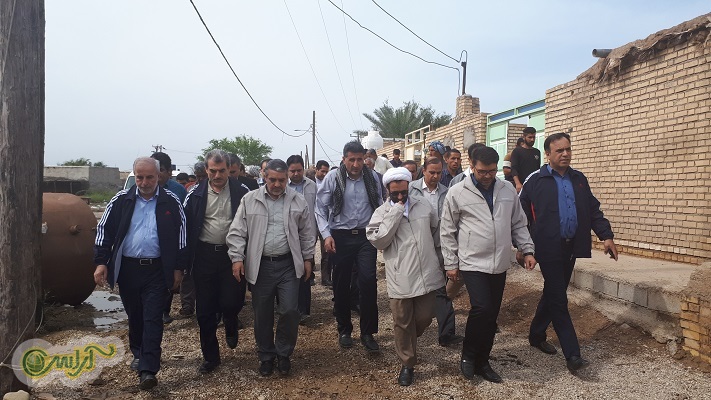 بازدید از مناطق سیل زده دشت آزادگان