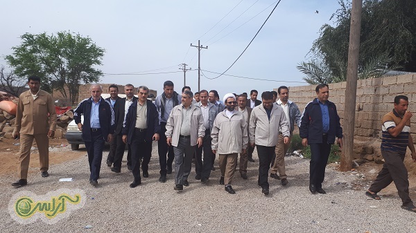 بازدید از مناطق سیل زده دشت آزادگان