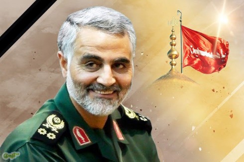 مراسم اربعین شهید سلیمانی در شوشتر