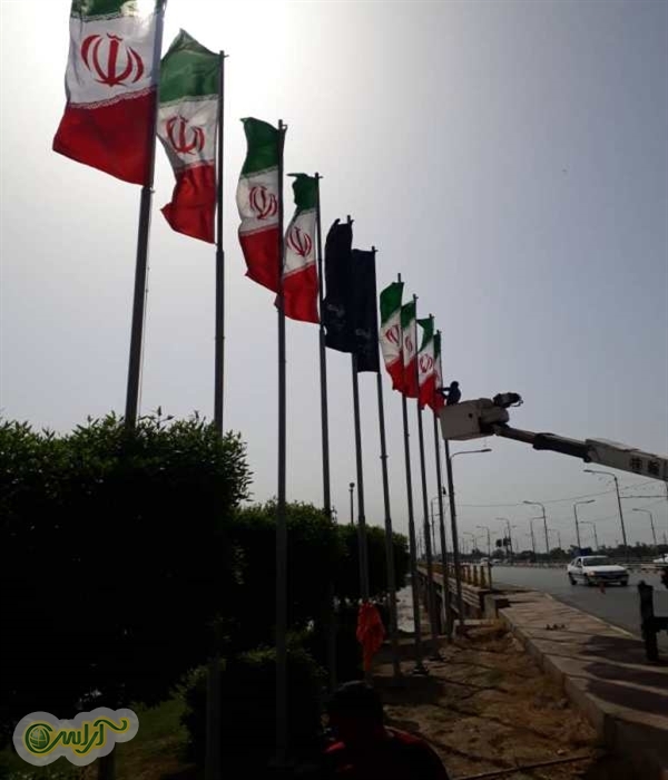 سیاه پوشی سطح منطقه چهار به مناسبت شبهای قدر و شهادت حضرت علی(ع)
