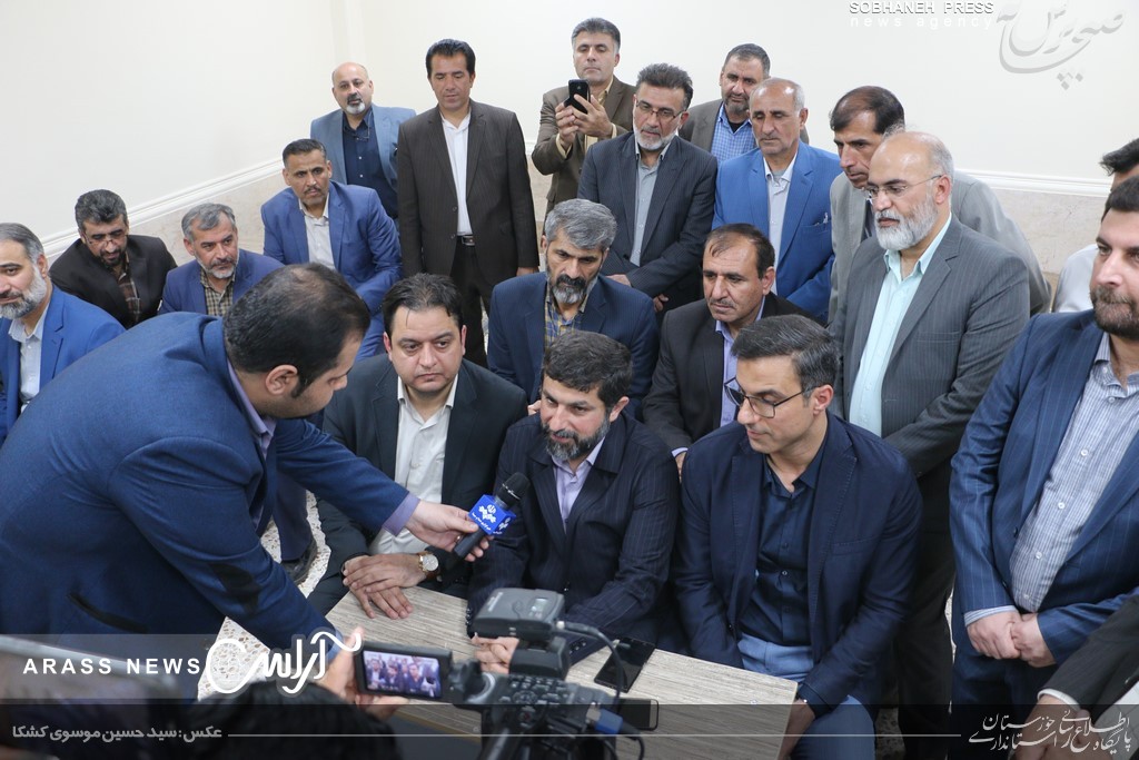 گزارش تصویری / افتتاح یک باب مدرسه در منطقه زرگان اهواز با حضور استاندار خوزستان