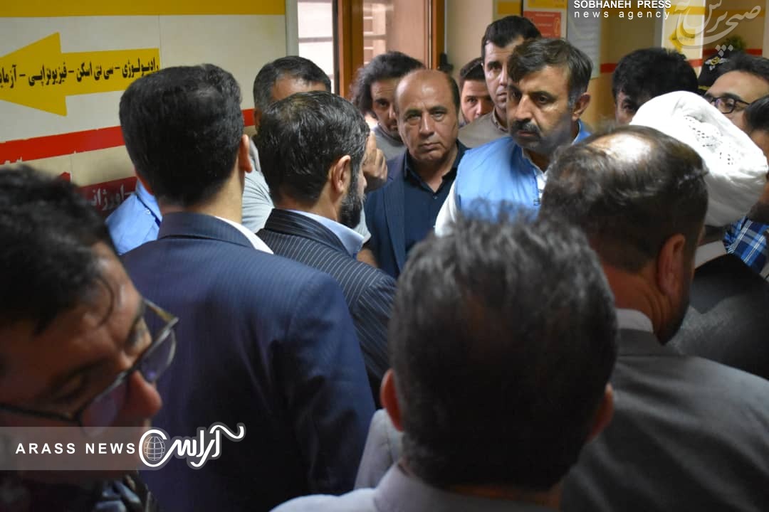 گزارش تصویری/ عیادت  استاندار خوزستان و معاون توسعه مدیریت و منابع انسانی استانداری خوزستان از  مصدومان حادثه زلزله در مسجدسلیمان