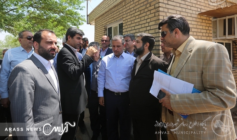 گزارش تصویری/ بازدید استاندار خوزستان و شهردار اهواز از پروژه 15 کیلومتر ساحل سازی شرق کارون