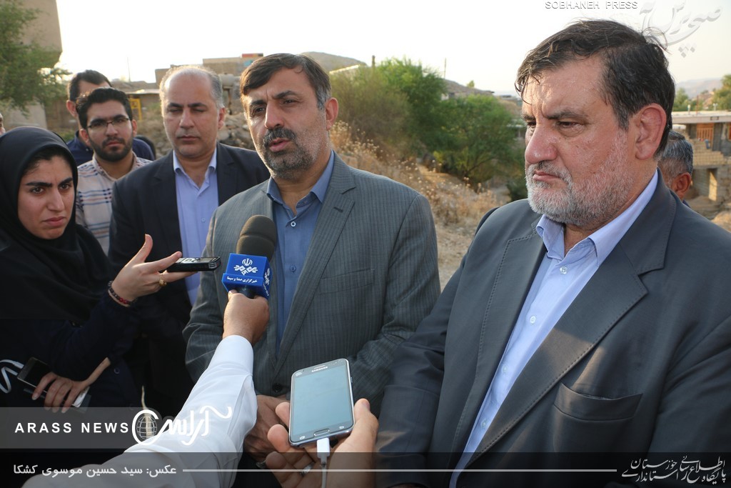 گزارش تصویری / بازدید رئیس سازمان مدیریت بحران کشور از مناطق زلزله زده مسجد سلیمان