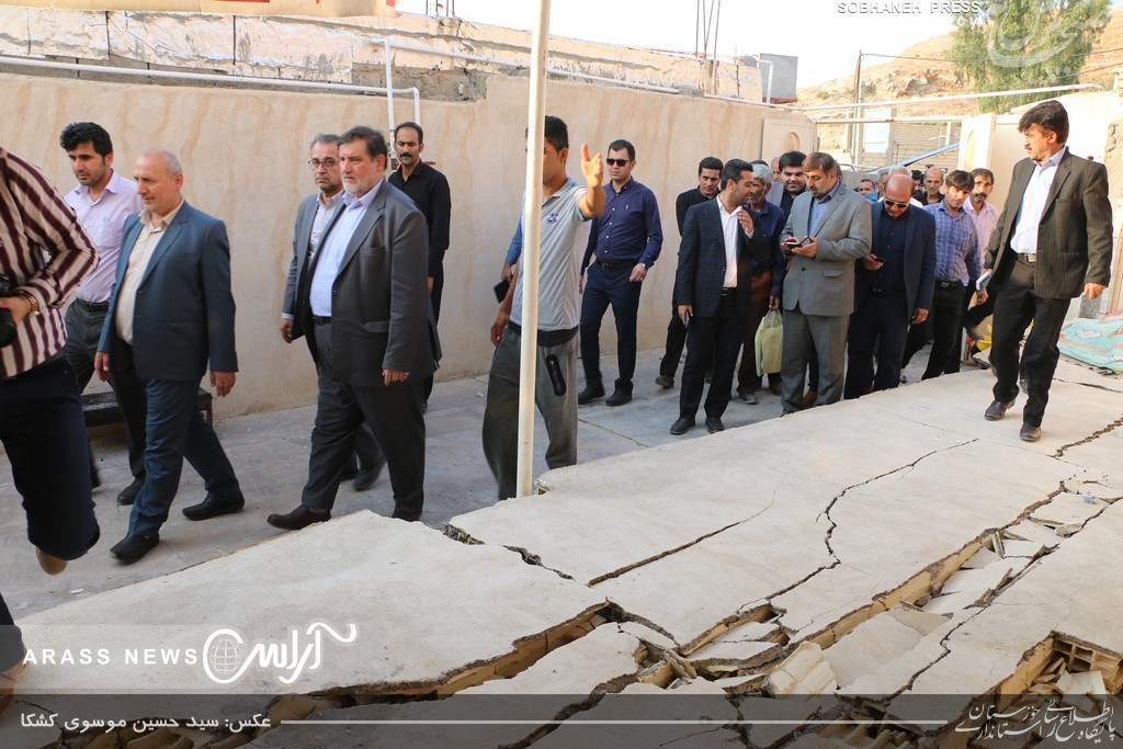 گزارش تصویری / بازدید رئیس سازمان مدیریت بحران کشور از مناطق زلزله زده مسجد سلیمان