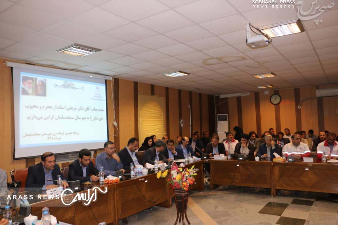 گزارش تصویری / جلسه شورای هماهنگی مدیریت بحران استان خوزستان در مسجد سلیمان