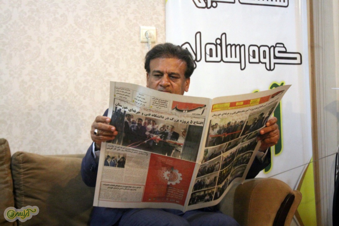 دیدار مدیرعامل شهرک های صنعتی خوزستان با گروه رسانه ای آراس به مناسبت فرا رسیدن روز خبرنگار
