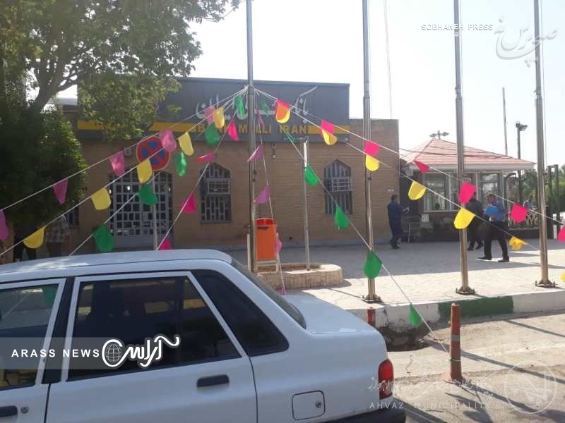گزارش تصویری /  فضا سازی شهرداری اهواز به مناسبت عید غدیر خم