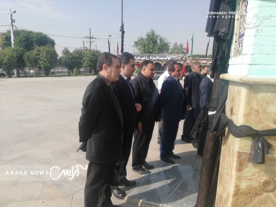 گزارش تصویری / بازدید معاون هماهنگی امور اقتصادی استانداری خوزستان و هیئت همراه از یادمان شهدا، مواکب اربعین حسینی و طرح های صنعتی شهرستان اندیمشک