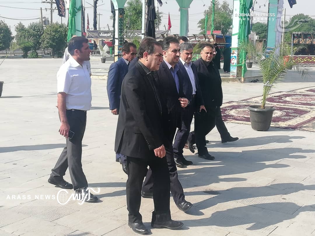 گزارش تصویری / بازدید معاون هماهنگی امور اقتصادی استانداری خوزستان و هیئت همراه از یادمان شهدا، مواکب اربعین حسینی و طرح های صنعتی شهرستان اندیمشک