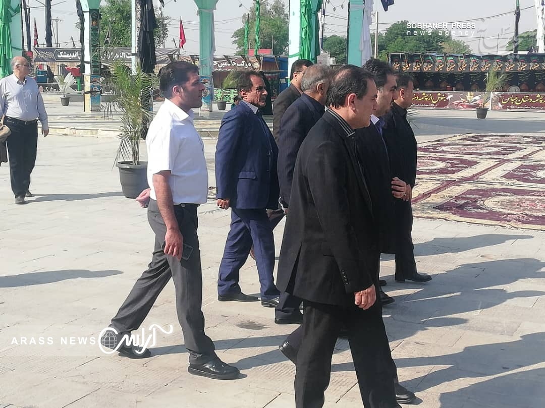گزارش تصویری / بازدید معاون هماهنگی امور اقتصادی استانداری خوزستان و هیئت همراه از یادمان شهدا، مواکب اربعین حسینی و طرح های صنعتی شهرستان اندیمشک