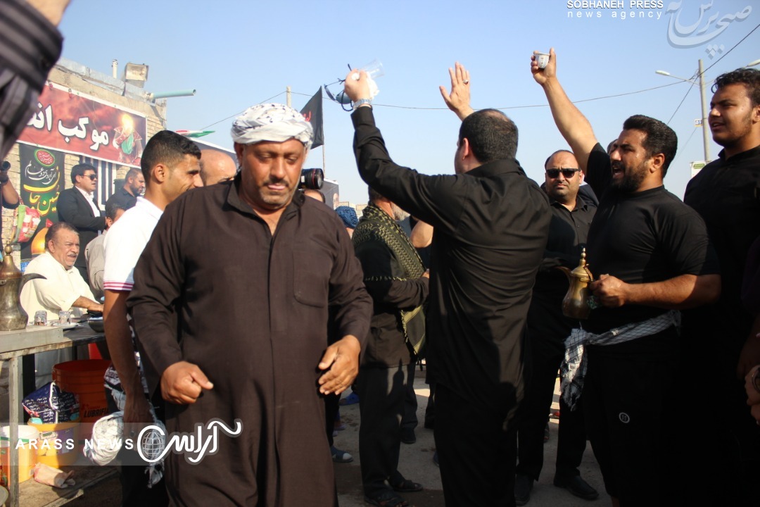 گزارش تصویری/ بازدید موسی شاعری شهردار کلانشهر اهواز از مواکب حسینی در مرز چذابه