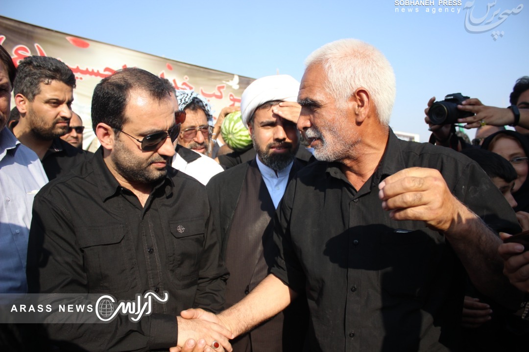 گزارش تصویری/ بازدید موسی شاعری شهردار کلانشهر اهواز از مواکب حسینی در مرز چذابه