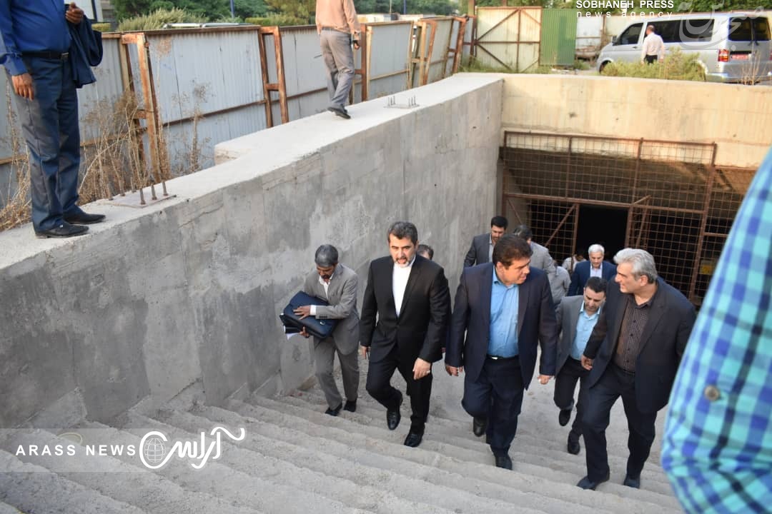 گزارش تصویری/ بازدید دکتر بابک دین پرست معاون هماهنگی امور اقتصادی وزارت کشور از طرح های آب و فاضلاب و مترو اهواز