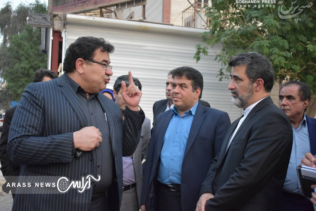 گزارش تصویری/ بازدید دکتر بابک دین پرست معاون هماهنگی امور اقتصادی وزارت کشور از طرح های آب و فاضلاب و مترو اهواز