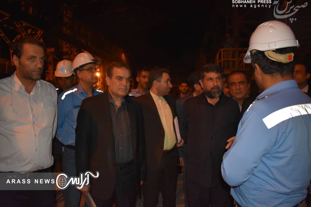 گزارش تصویری / بازدید دکتر دین پرست معاون هماهنگی امور اقتصادی وزارت کشور از شرکت گروه ملی صنعتی فولاد ایران