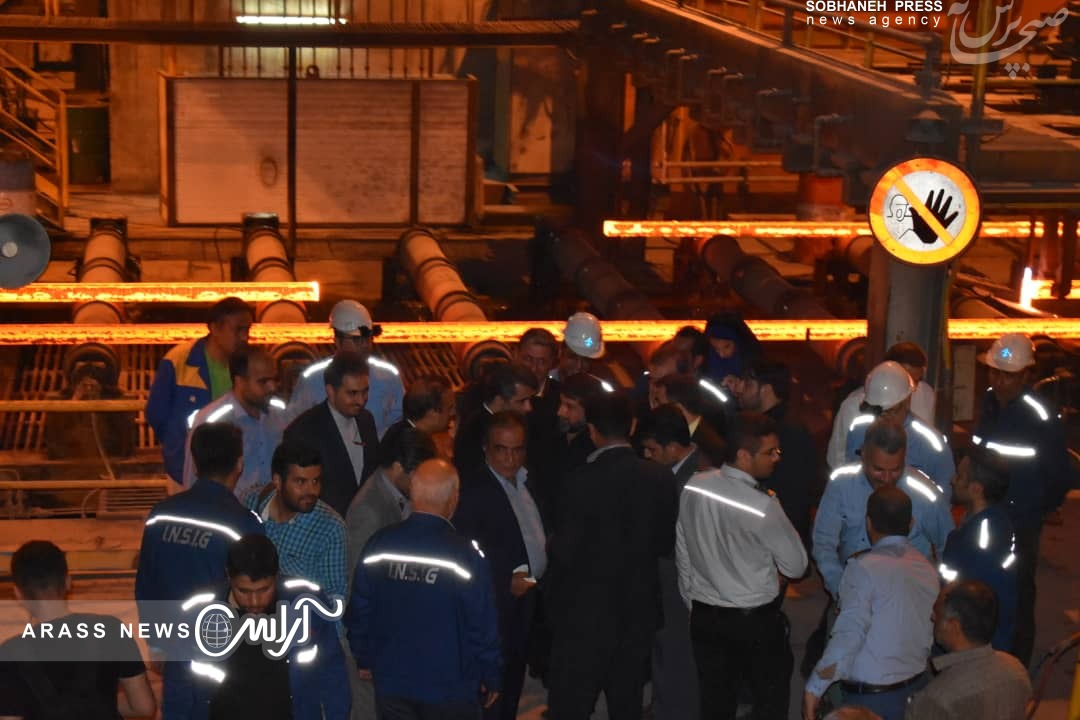 گزارش تصویری / بازدید دکتر دین پرست معاون هماهنگی امور اقتصادی وزارت کشور از شرکت گروه ملی صنعتی فولاد ایران