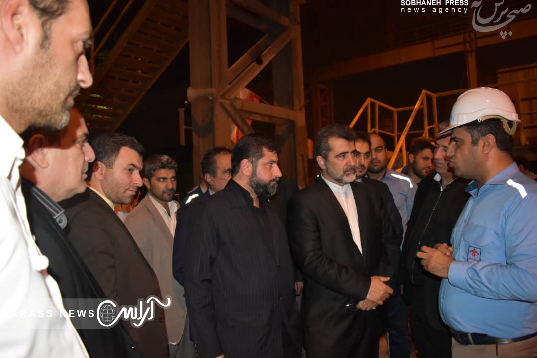 گزارش تصویری / بازدید دکتر دین پرست معاون هماهنگی امور اقتصادی وزارت کشور از شرکت گروه ملی صنعتی فولاد ایران