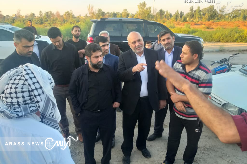 گزارش تصویری / بازدید استاندار خوزستان از شرایط شهرستان دشت آزادگان پس از بارندگی های شب گذشته