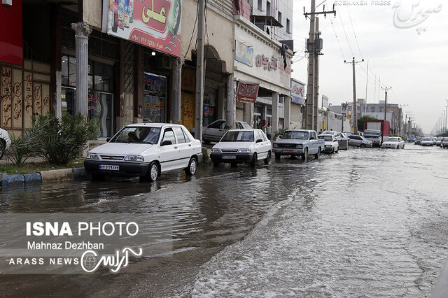 گزارش تصویری / بازدید فرماندار از مناطق آبگرفته اهواز