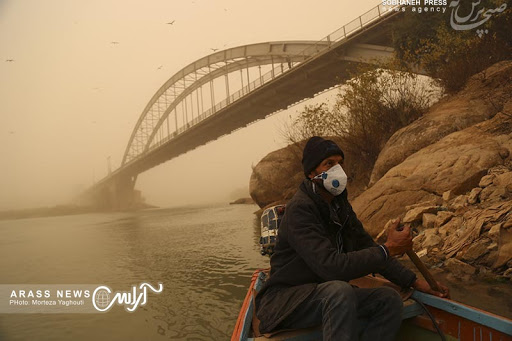 خاک، خوزستان را فرا می‌گیرد